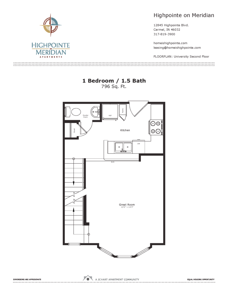 University floor plan