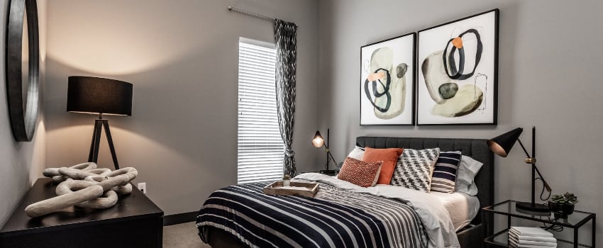 Model Bedroom at Spark Apartments