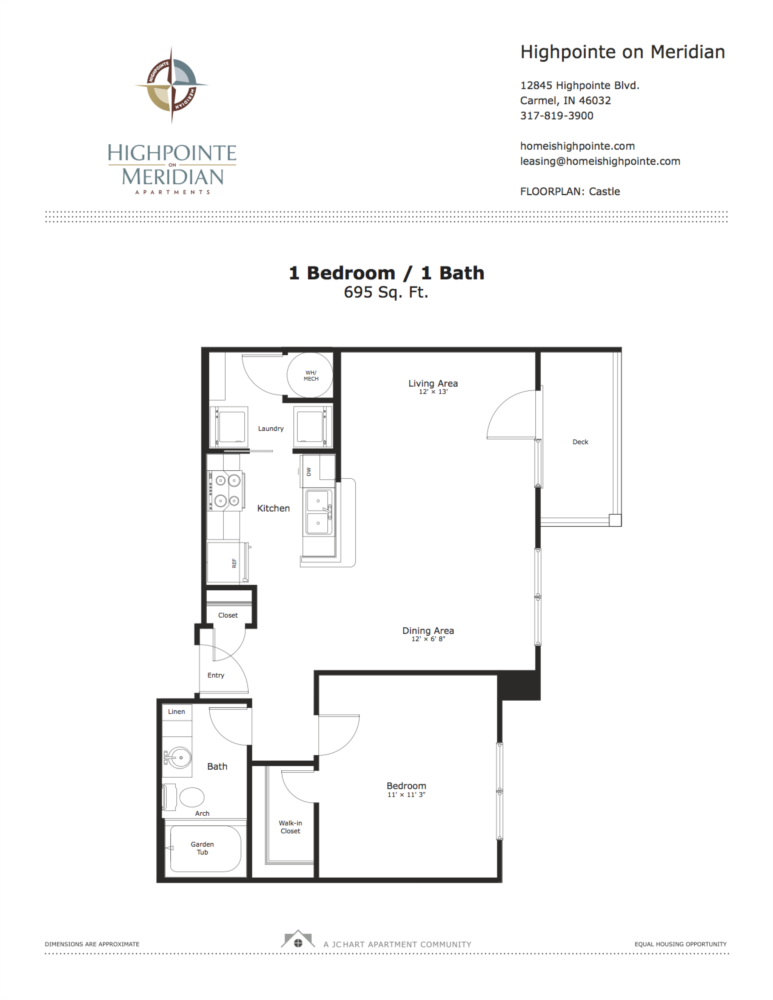 Castle Floor Plan Highpointe on Meridian Apartments